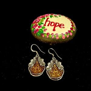 Danforth Pewter Cloisonné Earrings